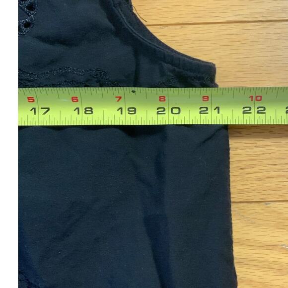 Zara Black tie front lace‎ blouse women's size XXL - Picture 5 of 5